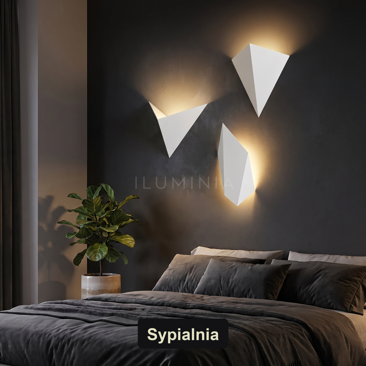 Kinkiet ledowy nowoczesny – geometryczny design | GOULETI
