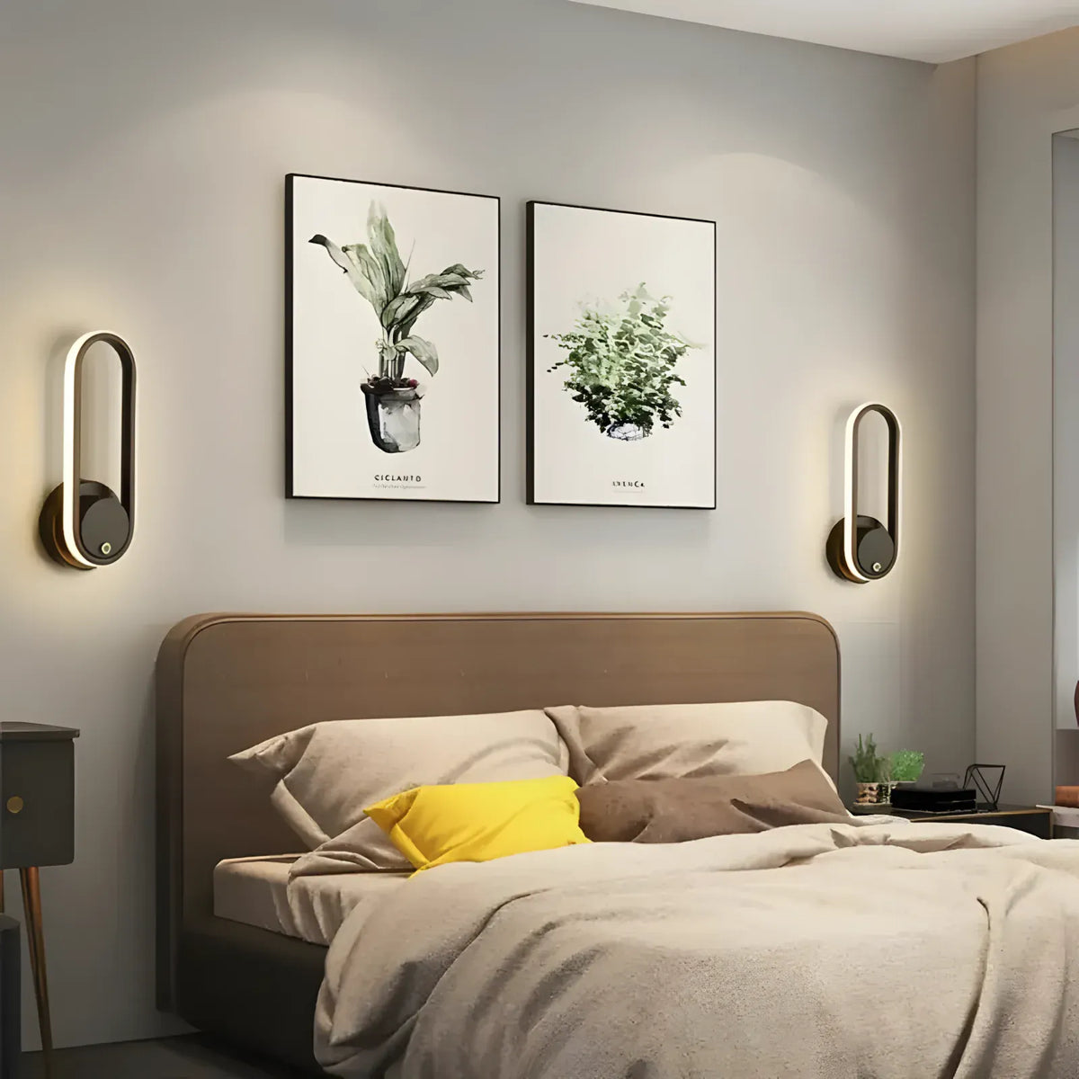 Kinkiet loft biały do sypialni