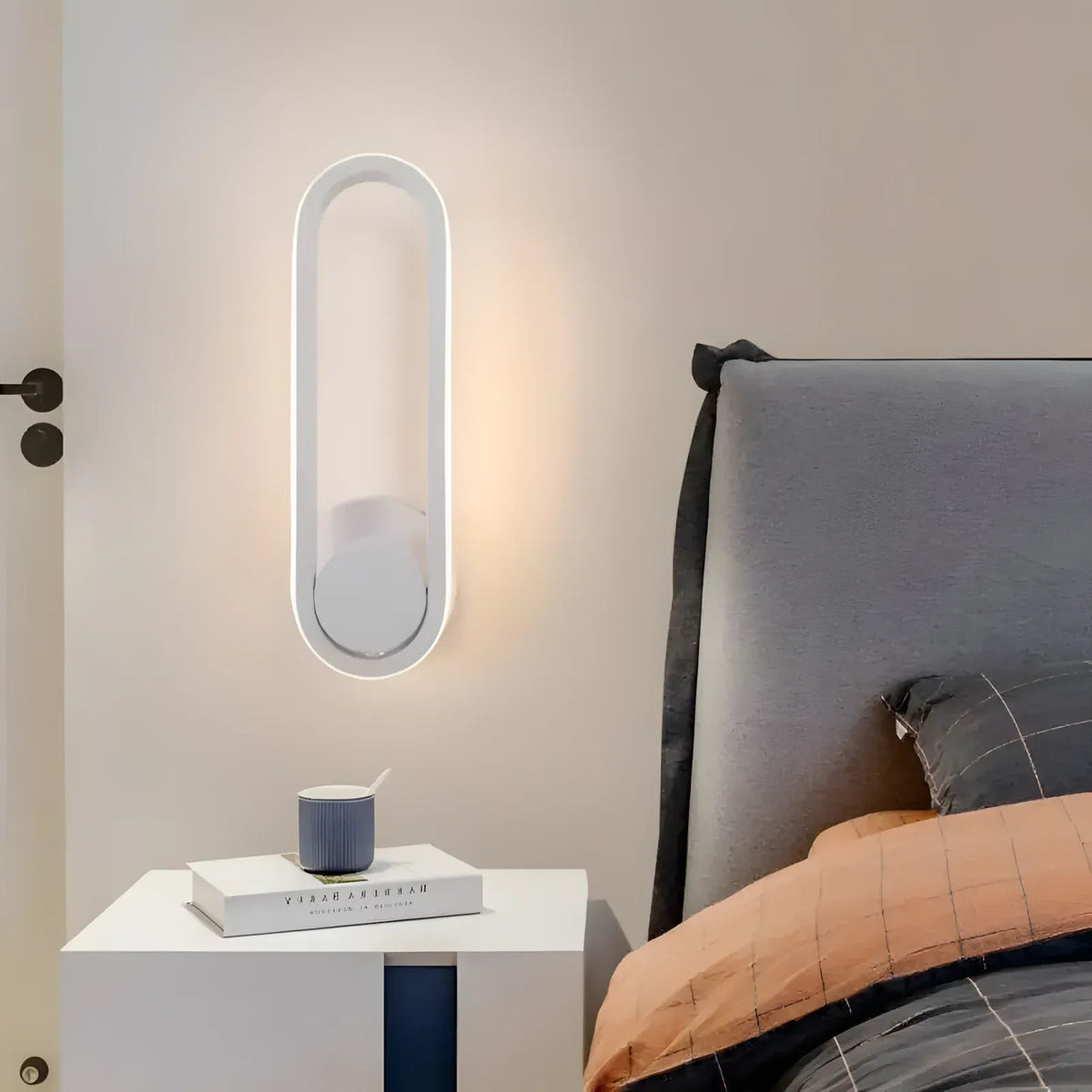 Kinkiet loft biały do jadalni