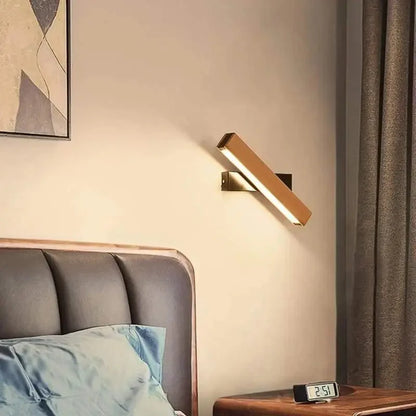 Kinkiet loft drewno – metal, industrialny