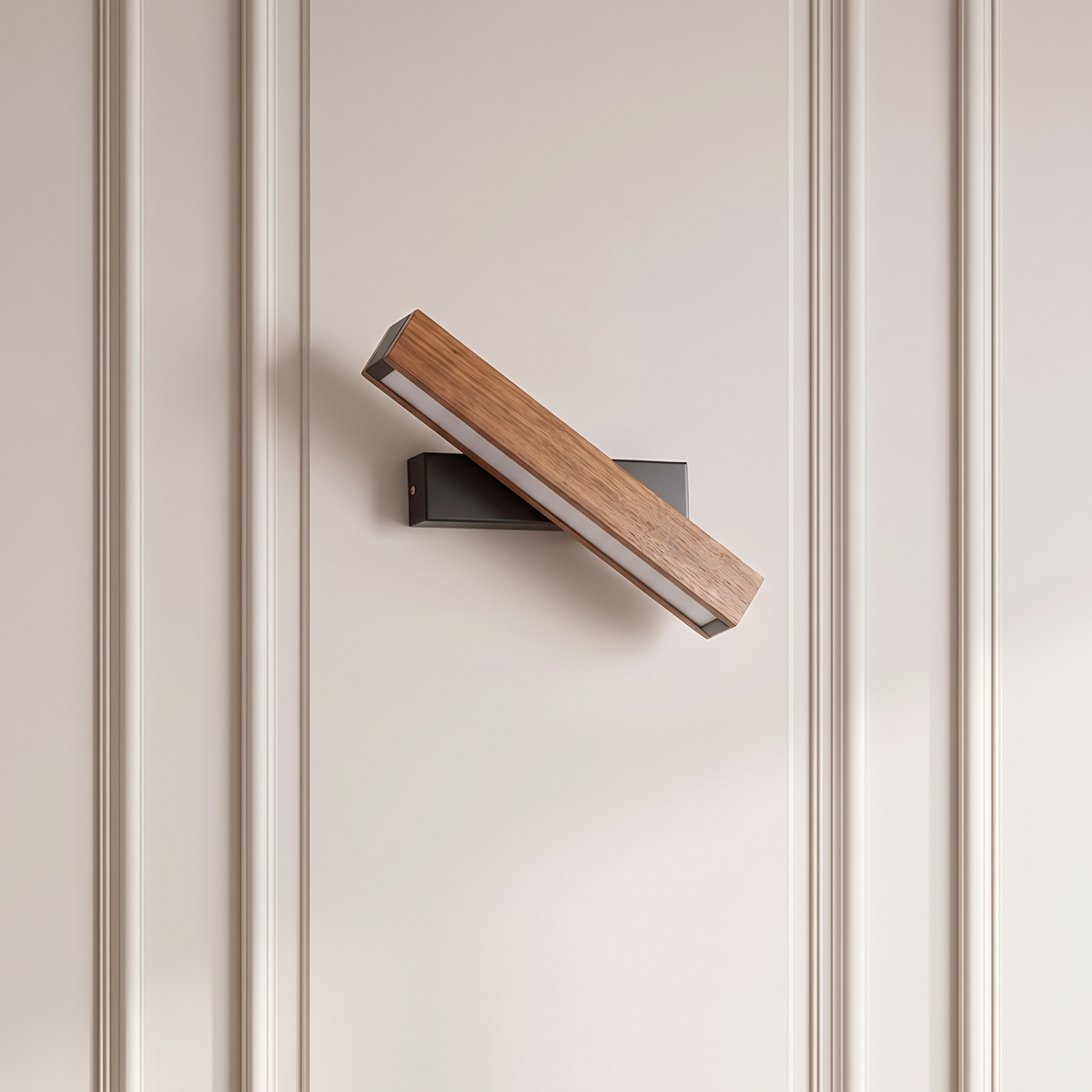 Kinkiet loft drewno – metal, industrialny | BRASEN
