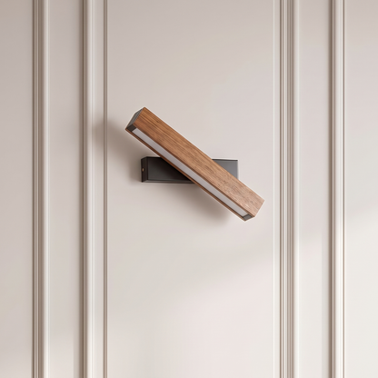 Kinkiet loft drewno – metal, industrialny | BRASEN