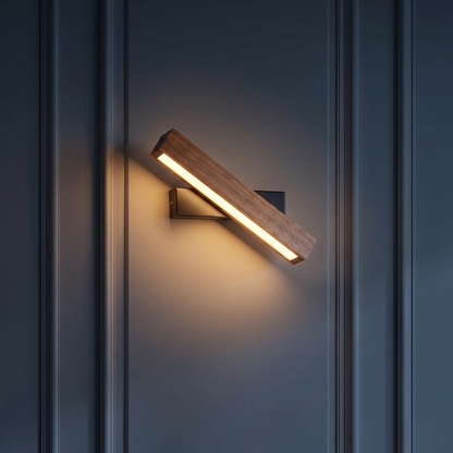 Kinkiet loft drewno – metal, industrialny | BRASEN
