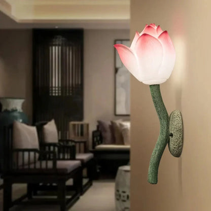 Kinkiet lotus – orientalny, zen – ujęcie 2