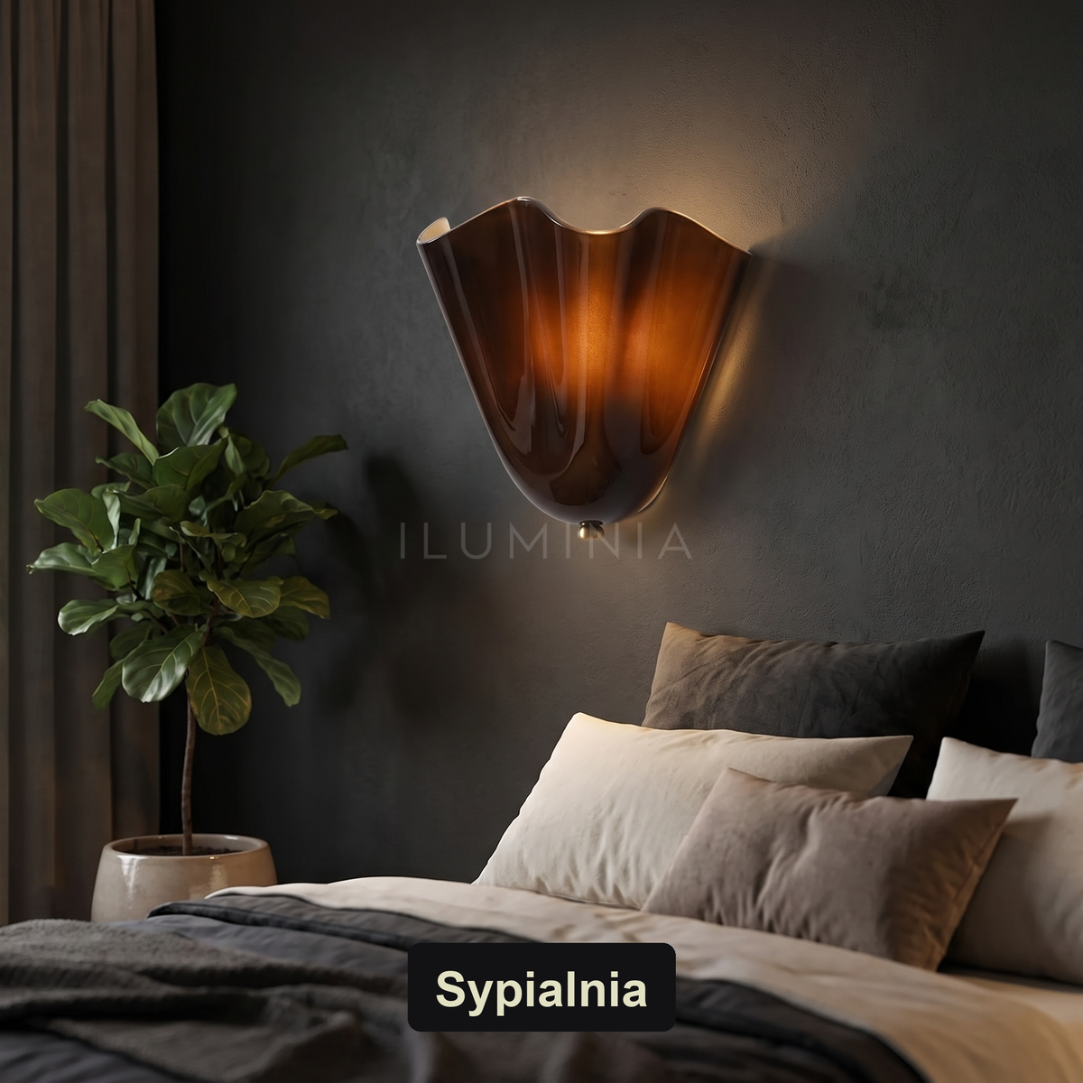 Kinkiet muszla – szklany, nadmorski | COCHIC – sypialnia