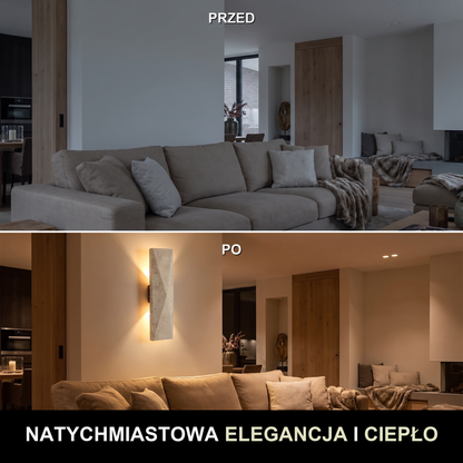 Kinkiet na elewacje – zewnętrzny, ogrodowy | OUTIA – przed i po
