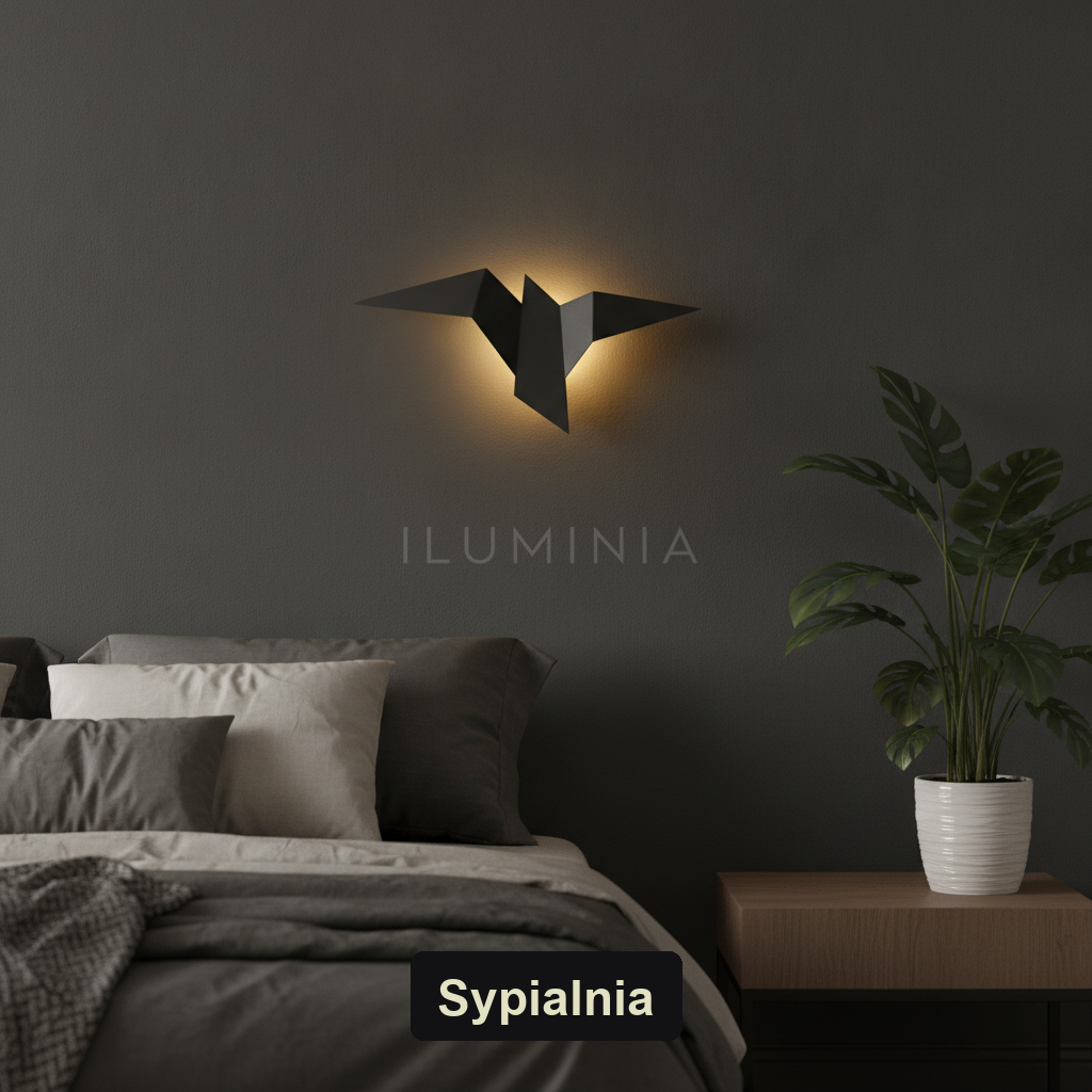 Kinkiet ptak – dekoracyjny LED | AVELLA – sypialnia