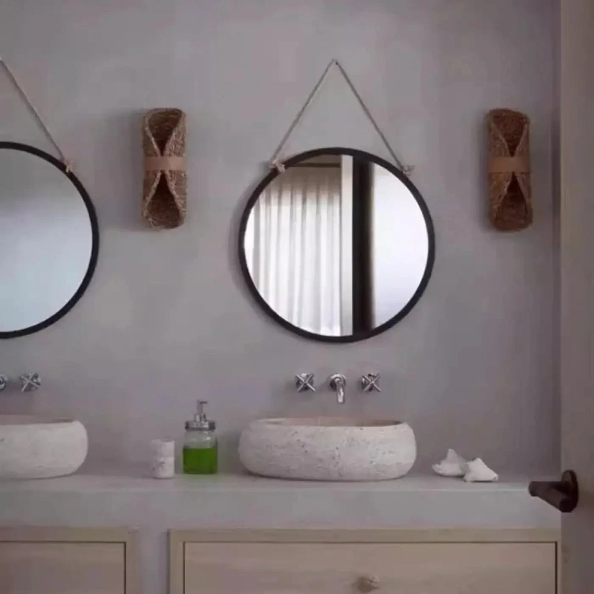 Kinkiet rattanowy – naturalny, boho – ujęcie 5