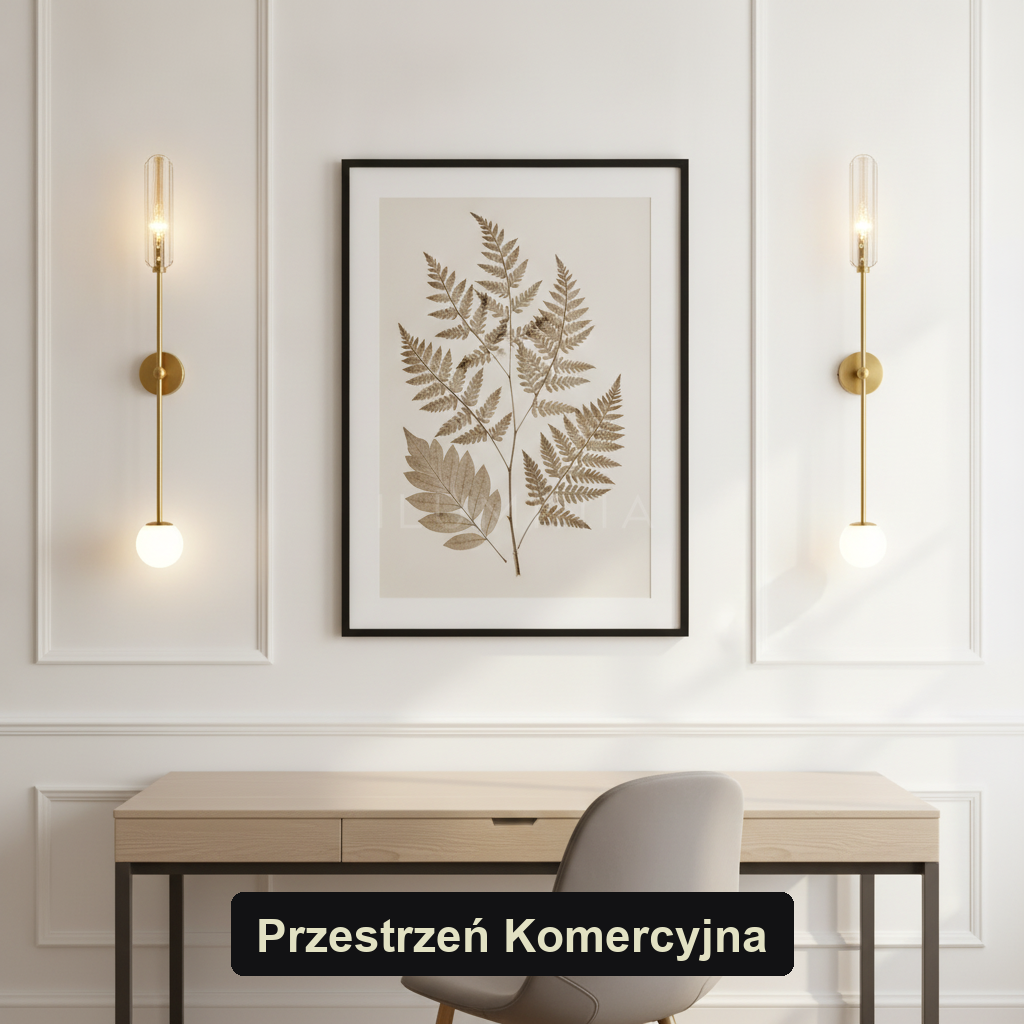 Kinkiet skandynawski – szklany klosz LED – ujęcie 4