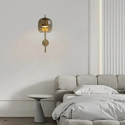 Kinkiet szklany klosz – minimalistyczny w nowoczesnym stylu