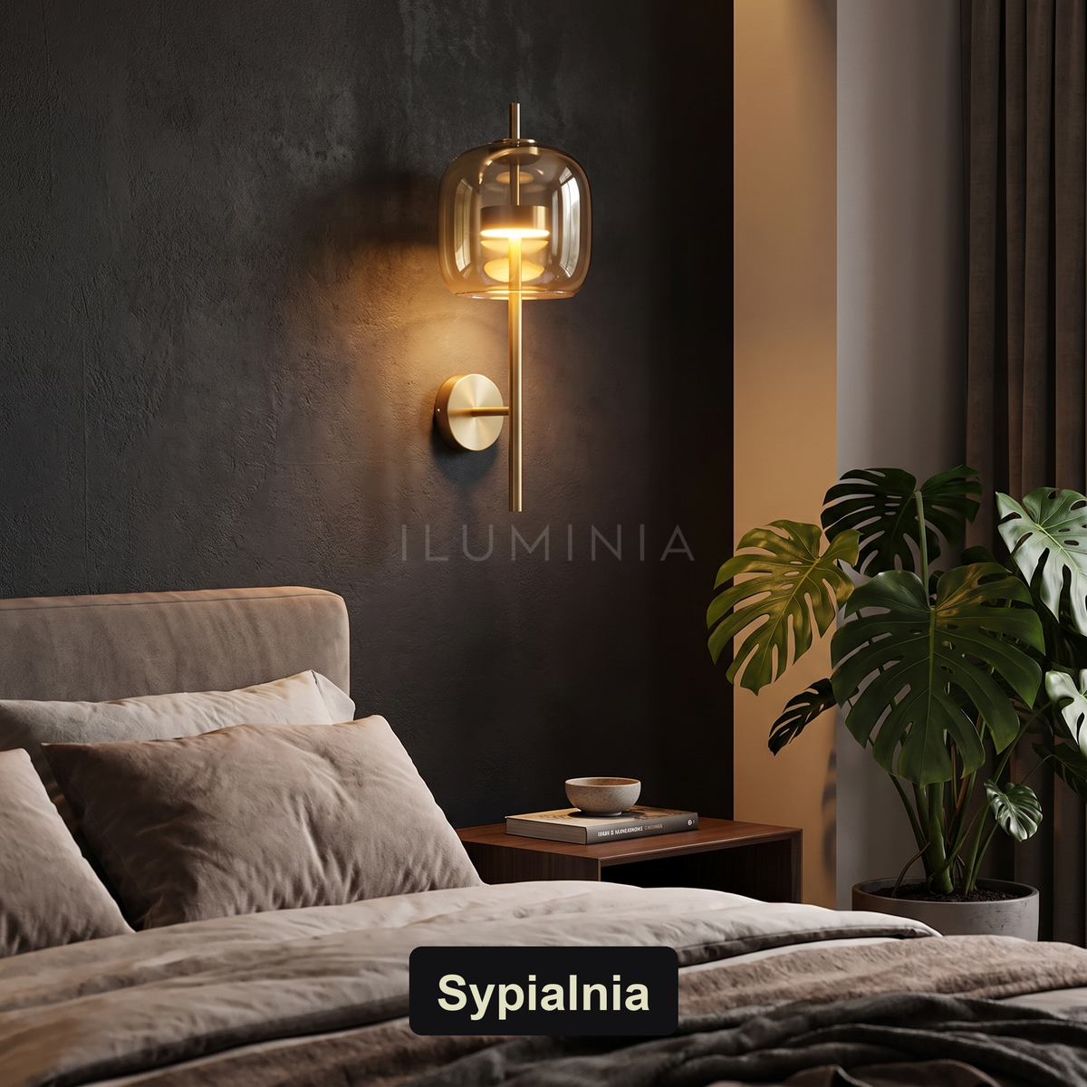 Kinkiet szklany klosz – minimalistyczny | GLASSI
