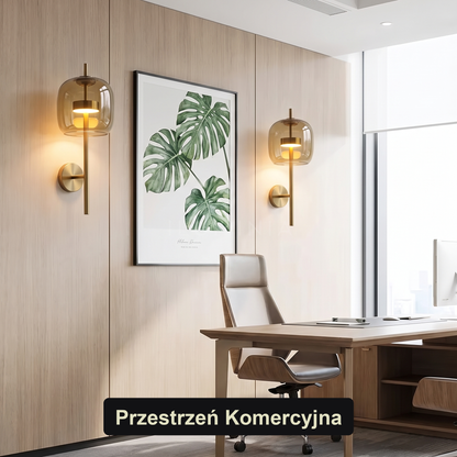 Kinkiet szklany klosz – minimalistyczny | GLASSI