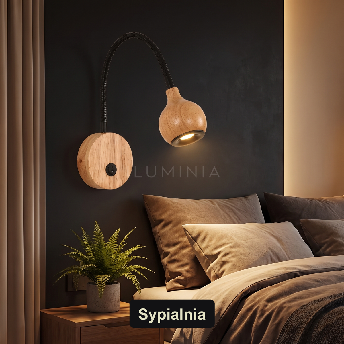 Kinkiet z lampką do czytania | OAKLUX