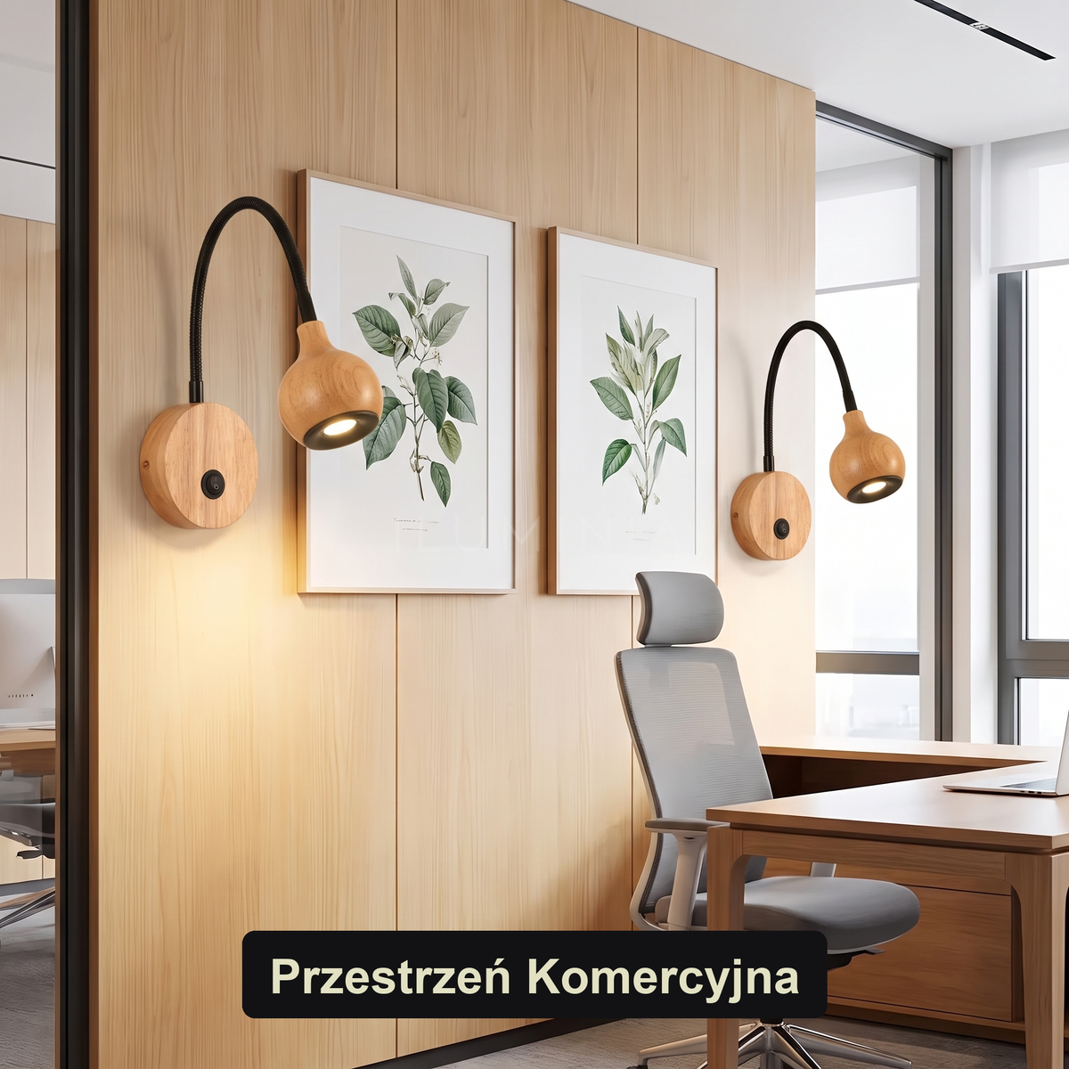 Kinkiet z lampką do czytania | OAKLUX
