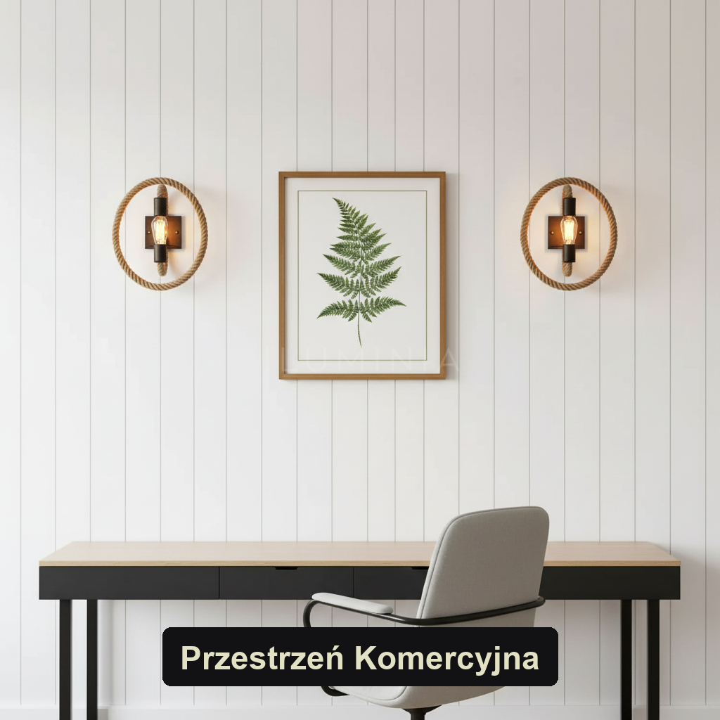 Kinkiet ze sznurkiem – vintage boho – ujęcie 6