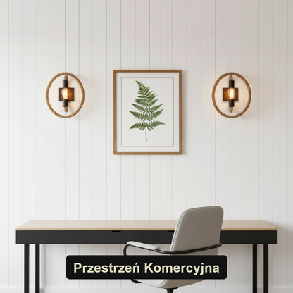 Kinkiet ze sznurkiem – vintage boho – ujęcie 6