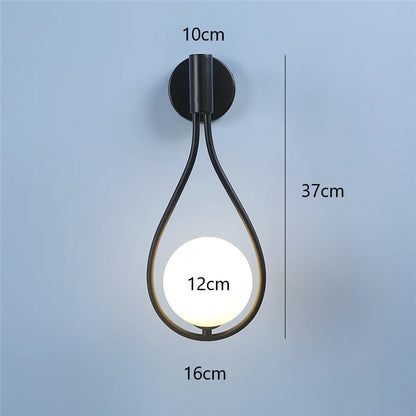 Kinkiet złoty nowoczesny – LED, kropla – ujęcie 11