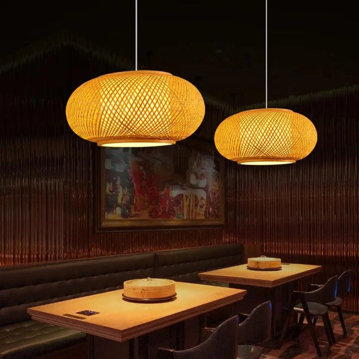 Lampa bambusowa wisząca | Bracella