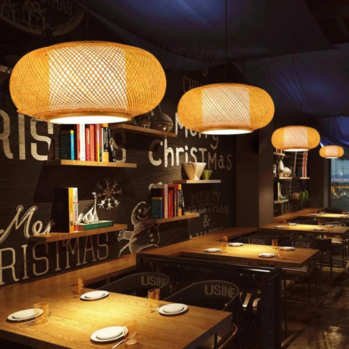 Lampa bambusowa wisząca | Bracella
