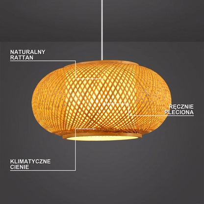 Lampa bambusowa wisząca | Bracella – cechy i funkcje