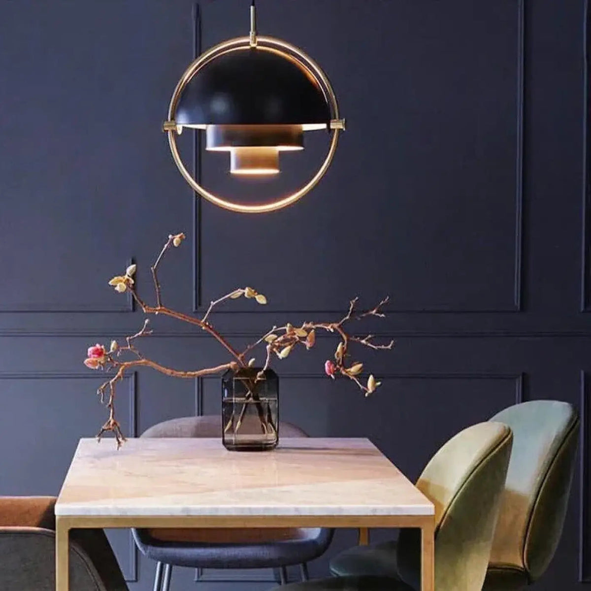 Lampa chromowana wisząca | Corelle