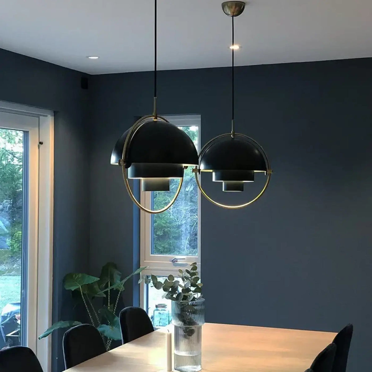 Lampa chromowana wisząca | Corelle