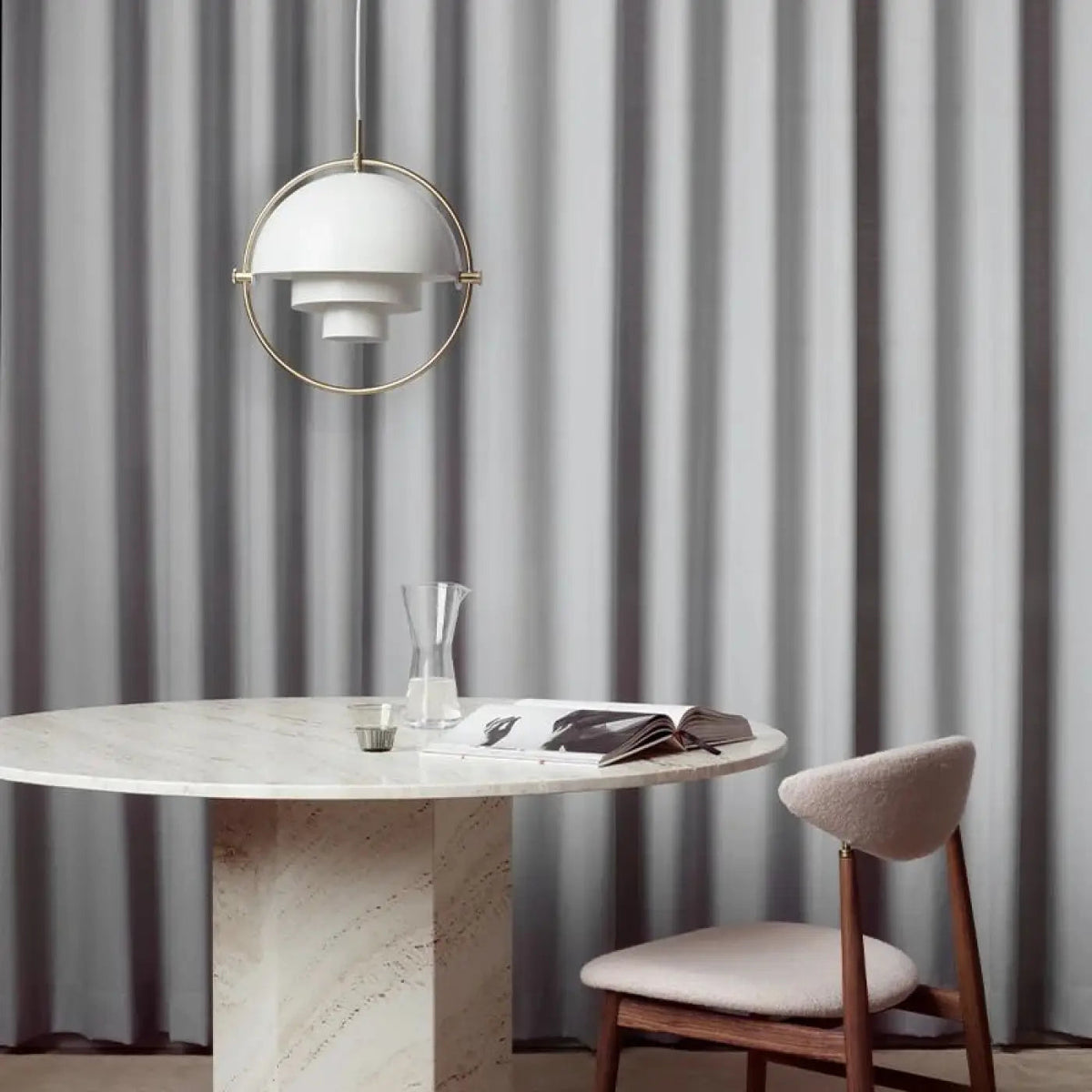 Lampa chromowana wisząca | Corelle