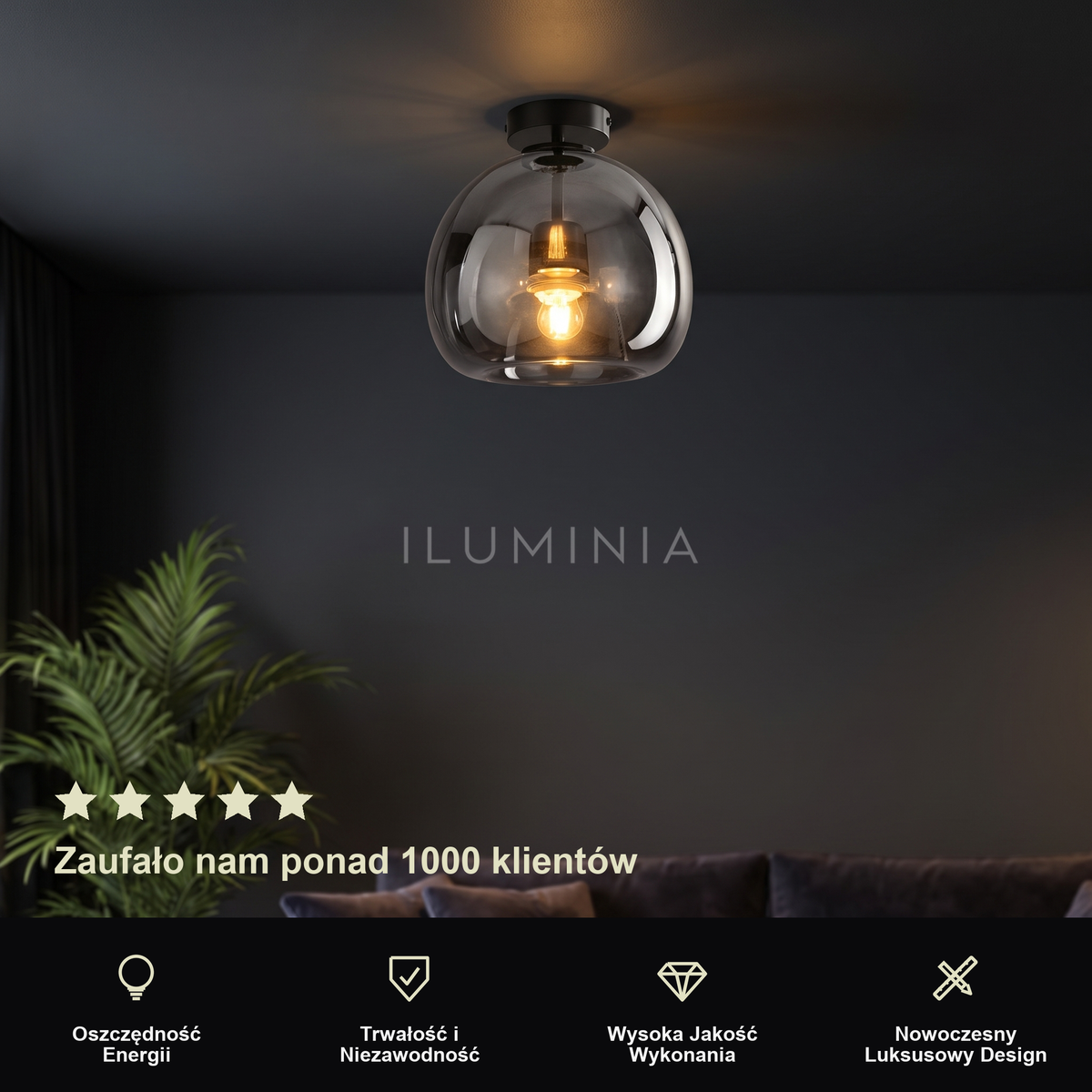 Lampa do przedpokoju plafon | Milino