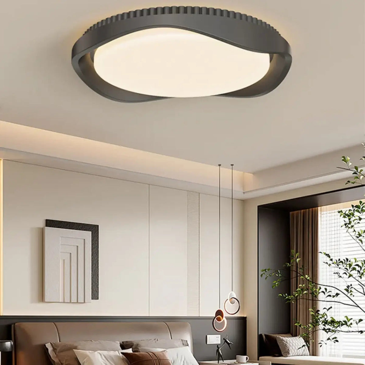 Lampa drewniana plafon – ujęcie 6