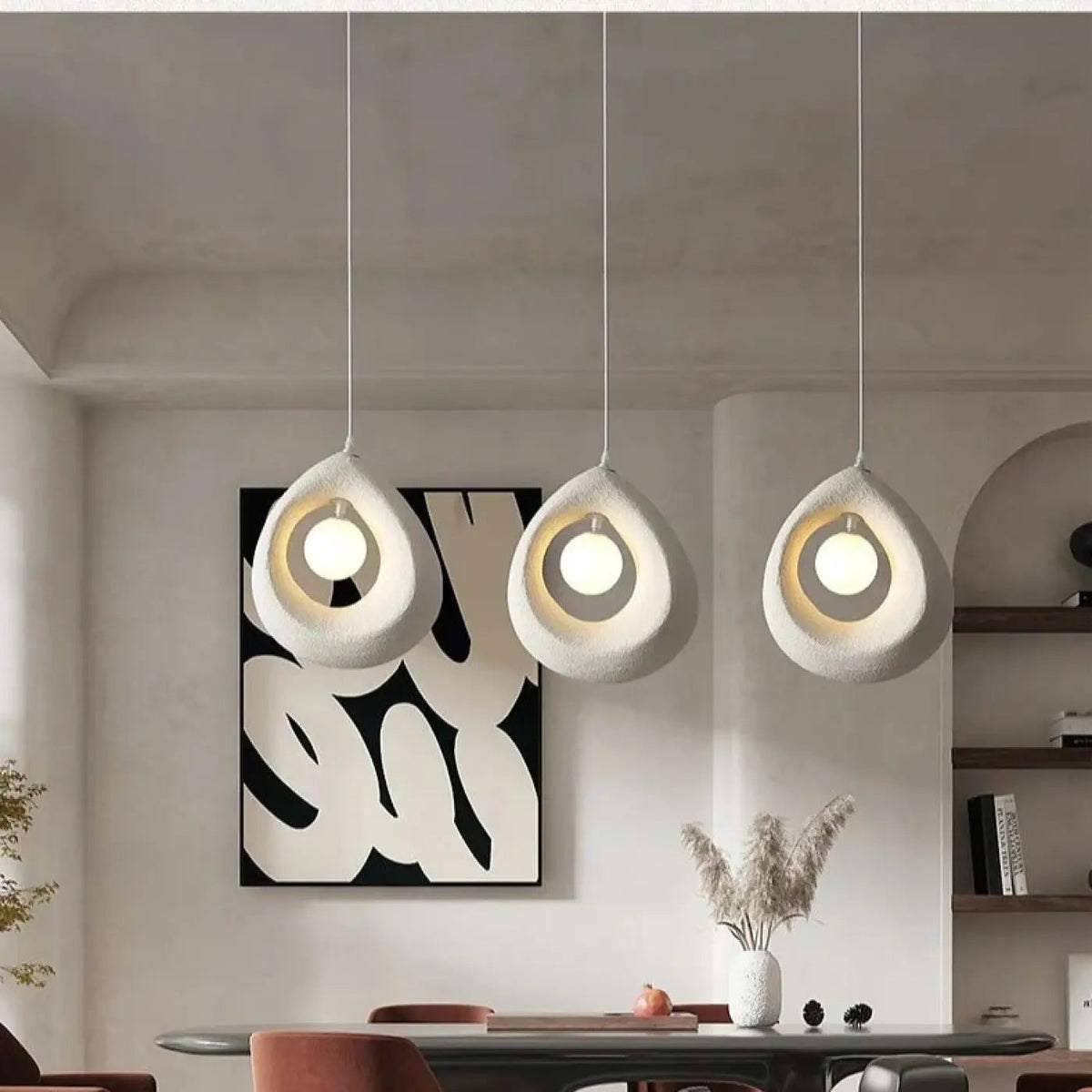 Lampa gipsowa wisząca | Mandavia