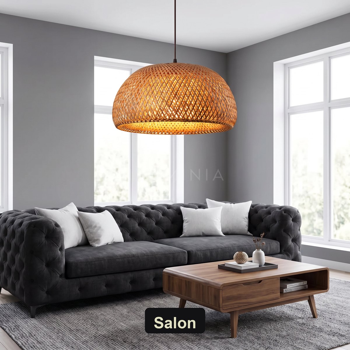Lampa japońska wisząca | Dolessa – salon