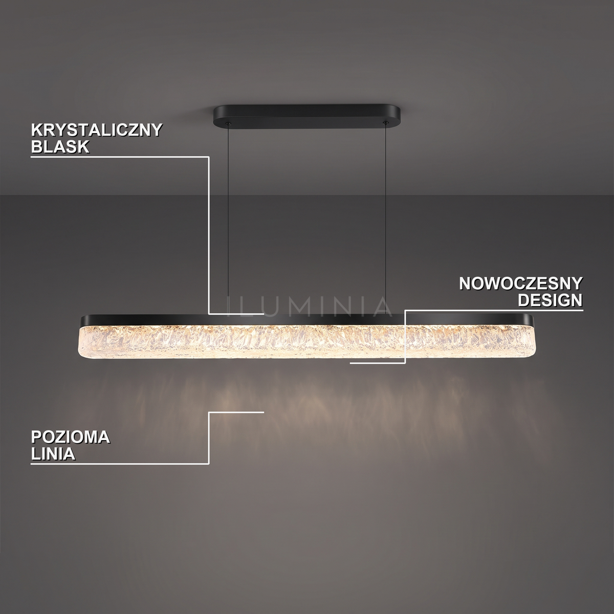 Lampa kryształowa wisząca | Ombretta