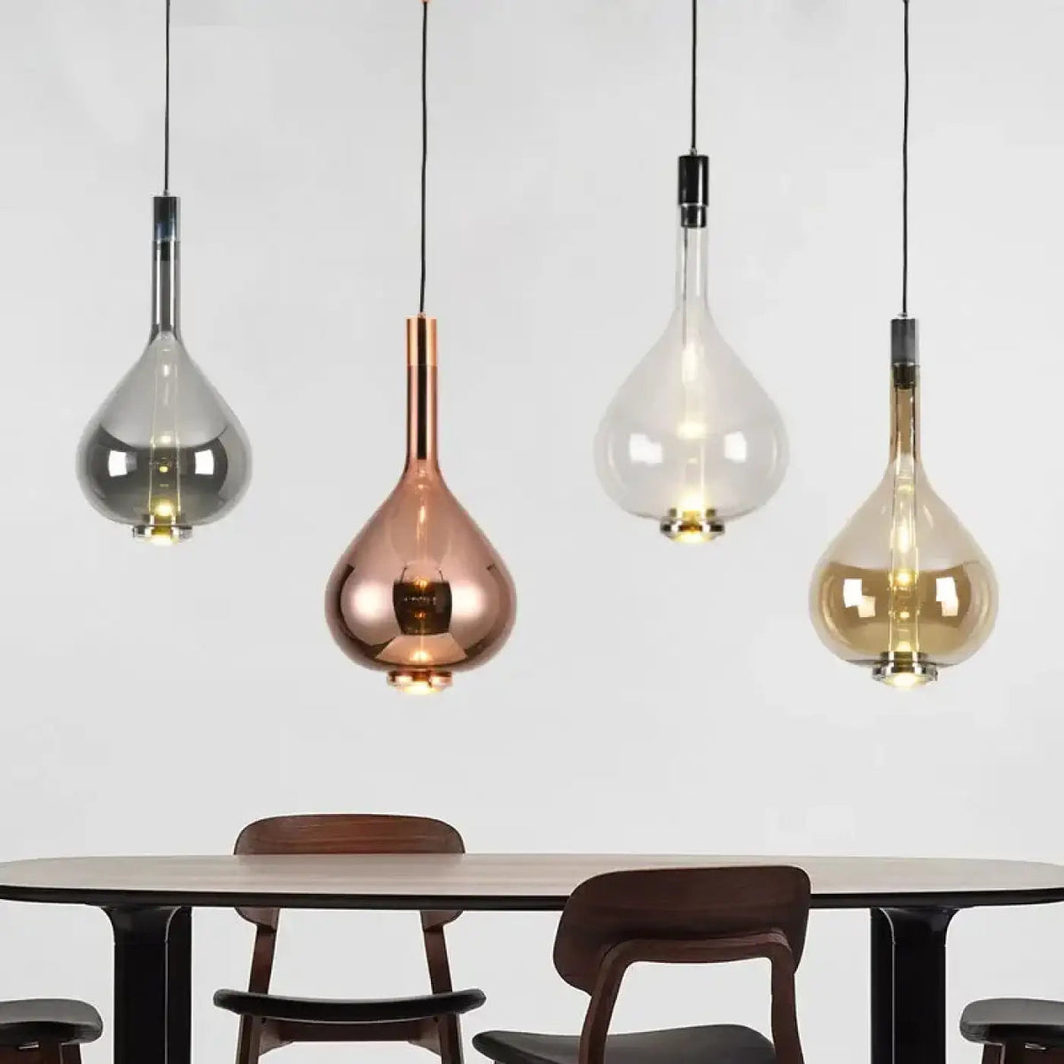 Lampa miedziana wisząca | Doriella