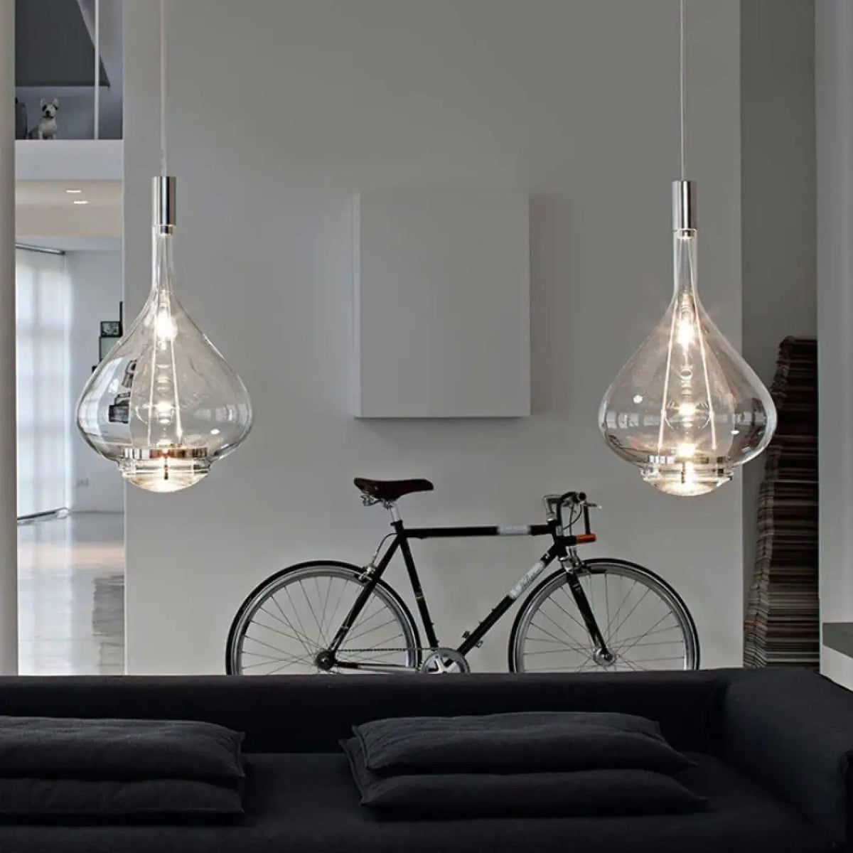 Lampa miedziana wisząca | Doriella