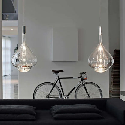 Lampa miedziana wisząca | Doriella