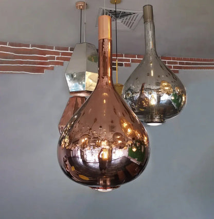 Lampa miedziana wisząca | Doriella