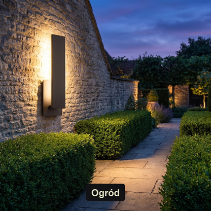Kinkiet elewacyjny czarny LED IP65 | OBSCURIO