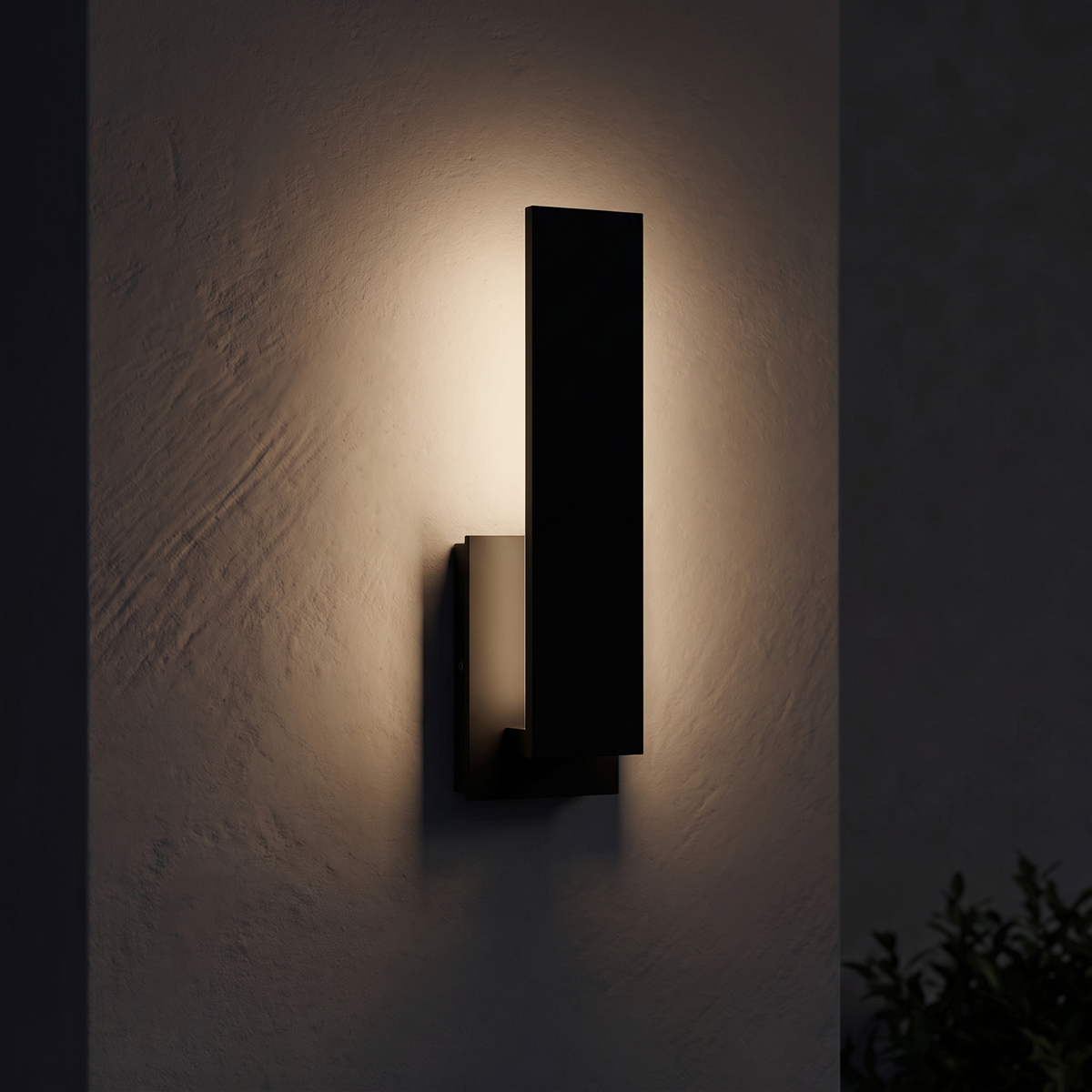 Kinkiet elewacyjny czarny LED IP65 | OBSCURIO