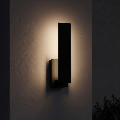 Kinkiet elewacyjny czarny LED IP65 | OBSCURIO