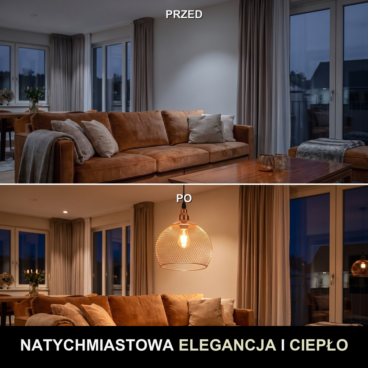 Lampa okrągła wisząca | Orvella
