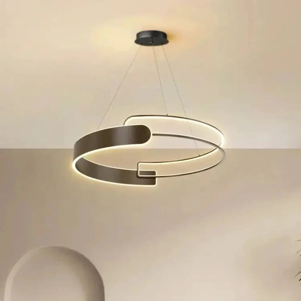 Lampa pierścieniowa LED wisząca | Ambita