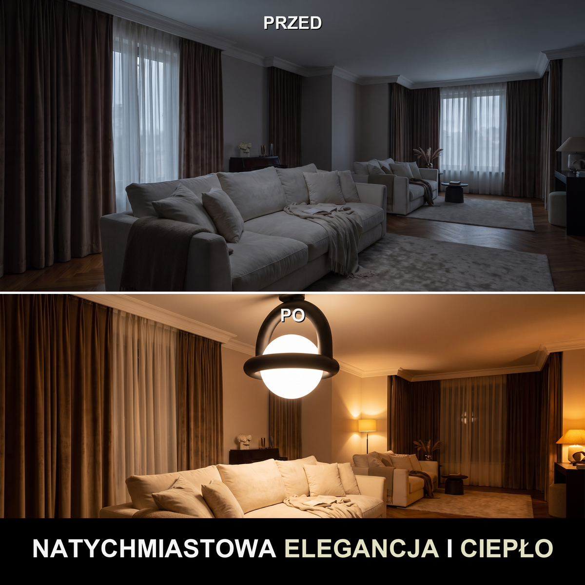 Lampa pierścieniowa wisząca | Illita