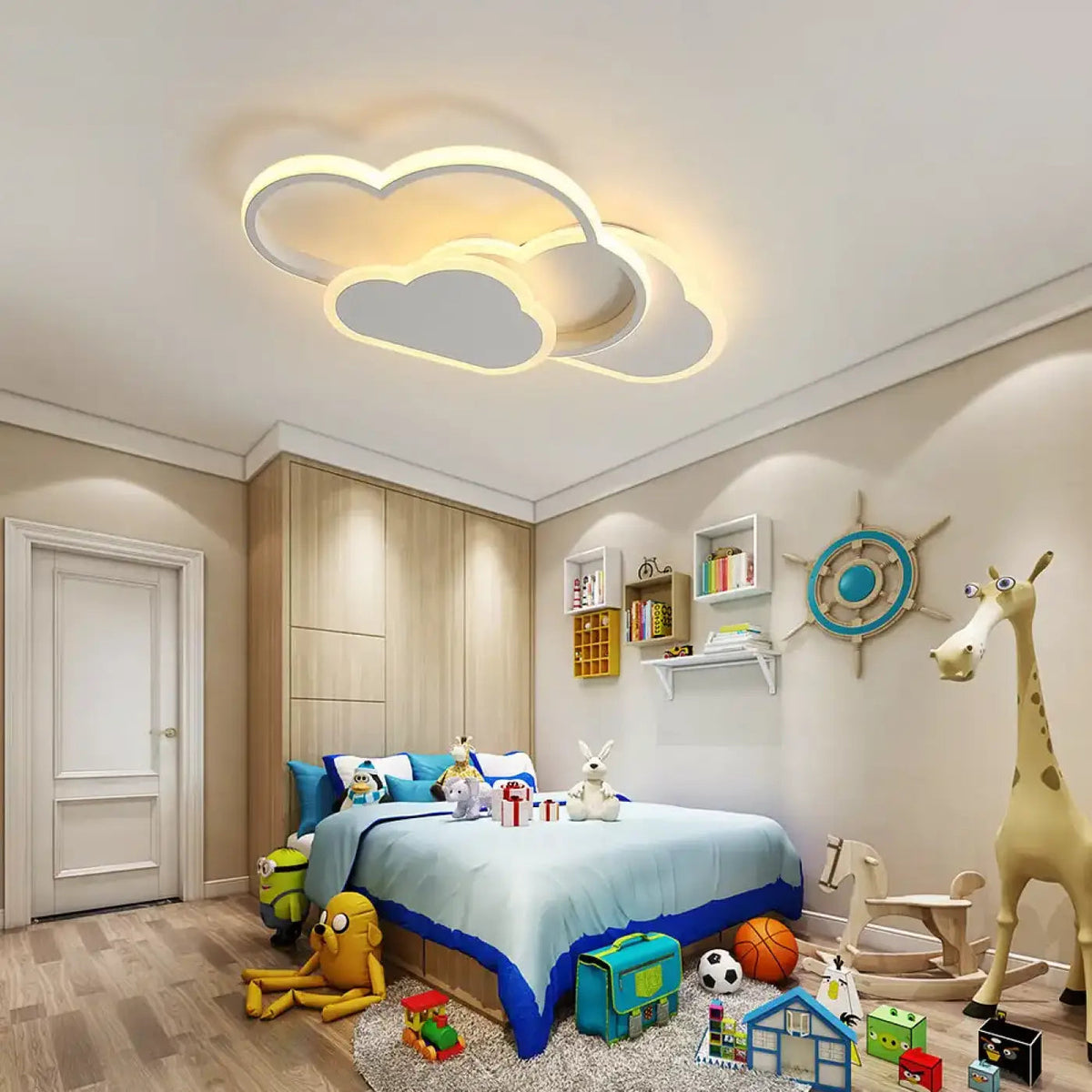 Lampa plafon chmura do sypialni