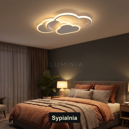 Lampa plafon chmura | Soliva – sypialnia