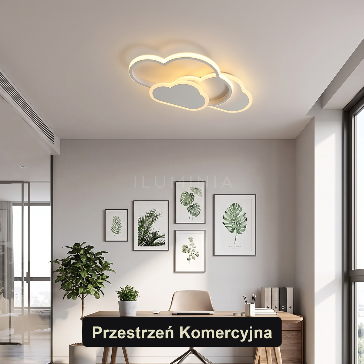 Lampa plafon chmura | Soliva – przestrzeń komercyjna
