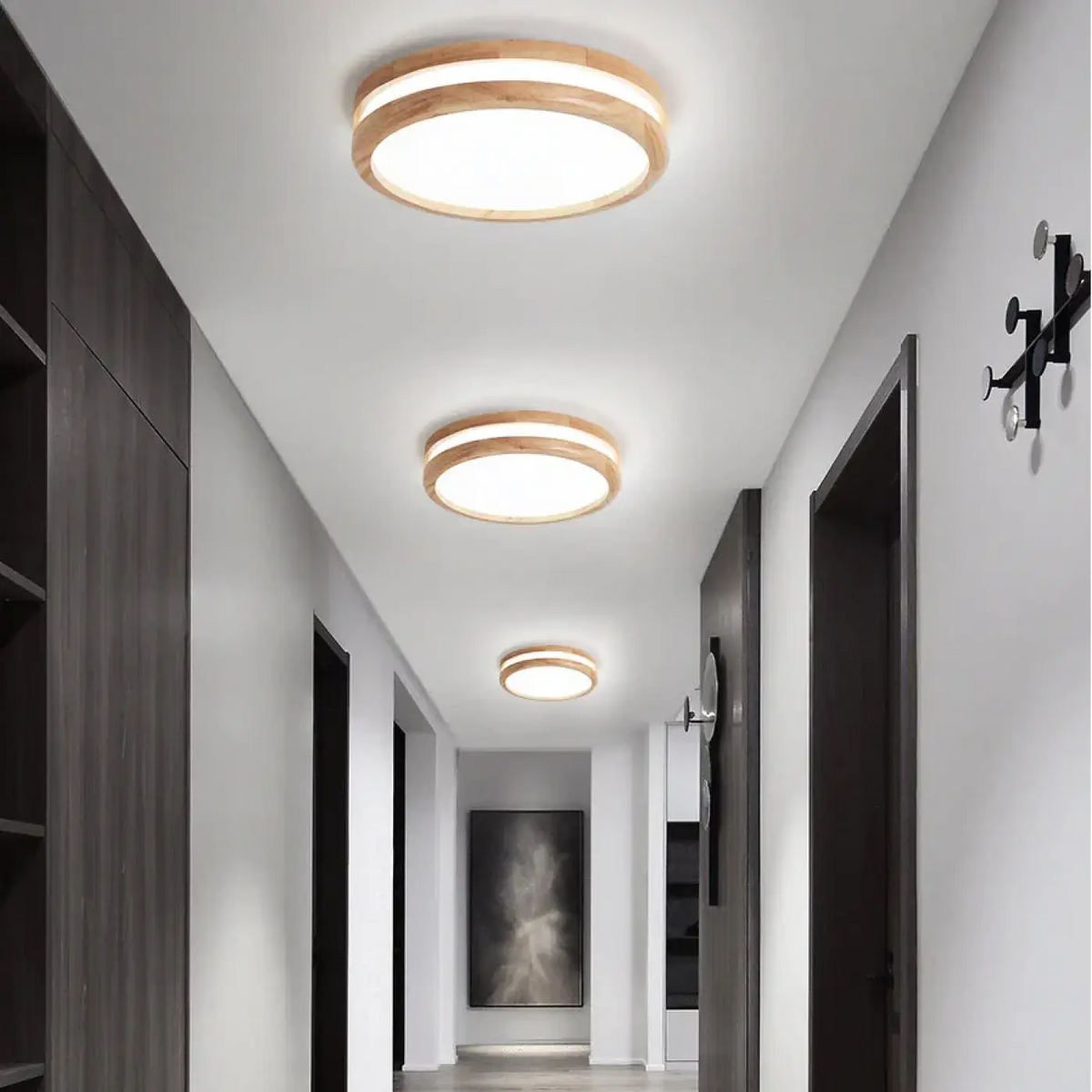Lampa plafon drewno – ujęcie 2
