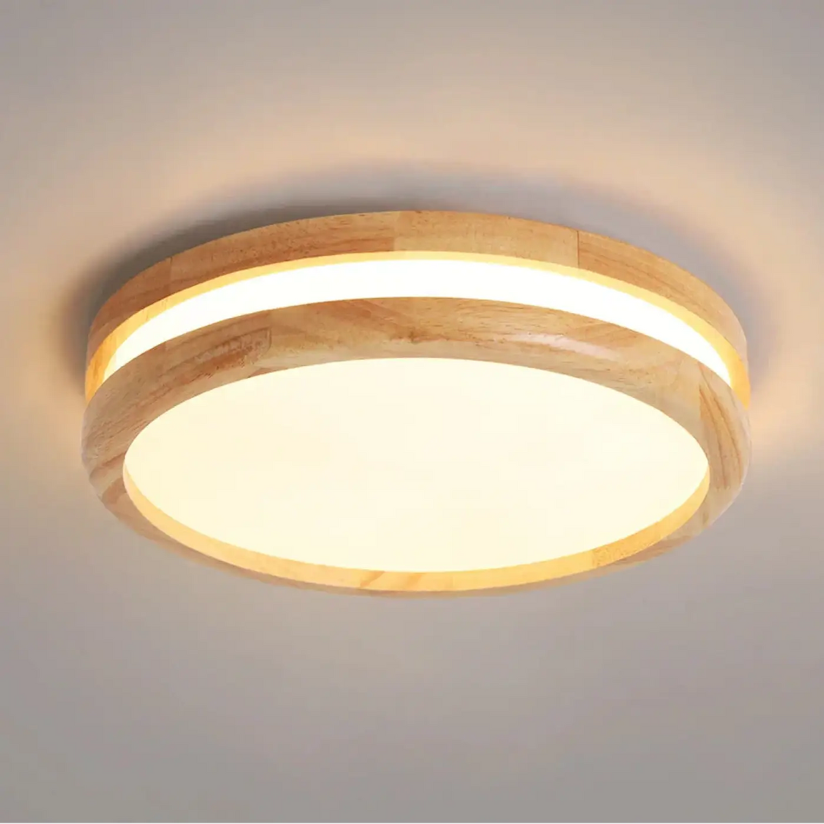 Lampa plafon drewno – ujęcie 3