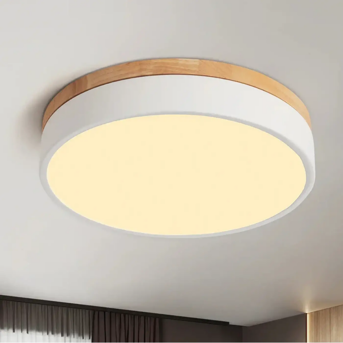 Lampa plafon drewno – ujęcie 4