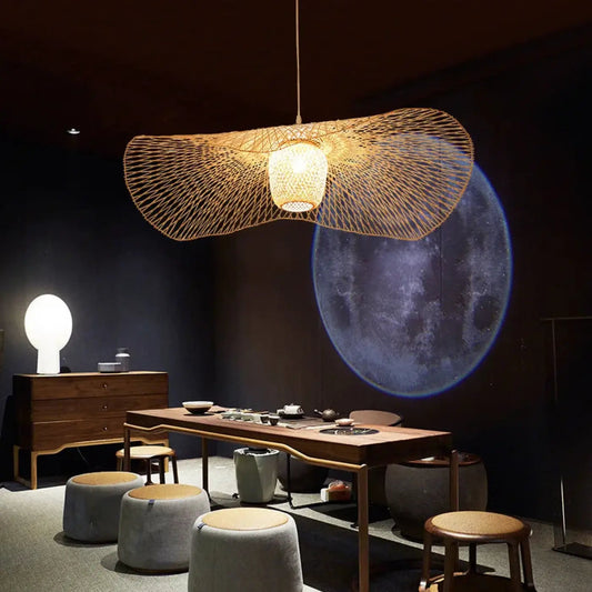 Lampa rattanowa wisząca | Marcella