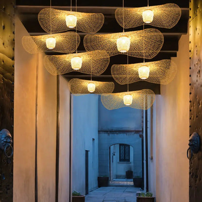 Lampa rattanowa wisząca | Marcella